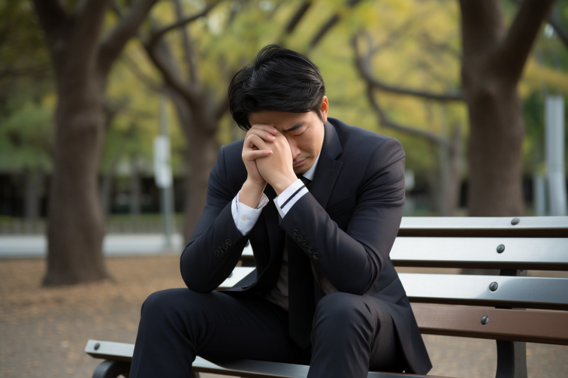 仕事がうまくいかない男性